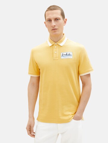 T-Shirt TOM TAILOR en jaune : devant