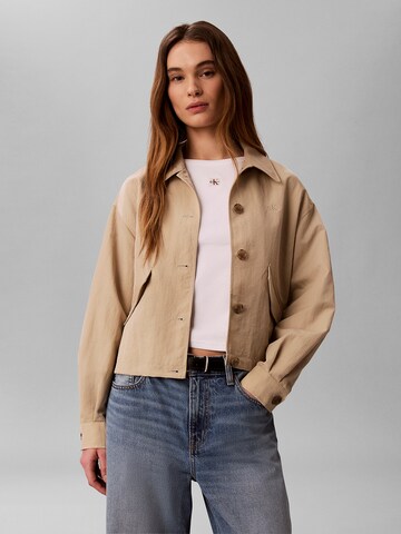 Veste mi-saison Calvin Klein Jeans en beige : devant
