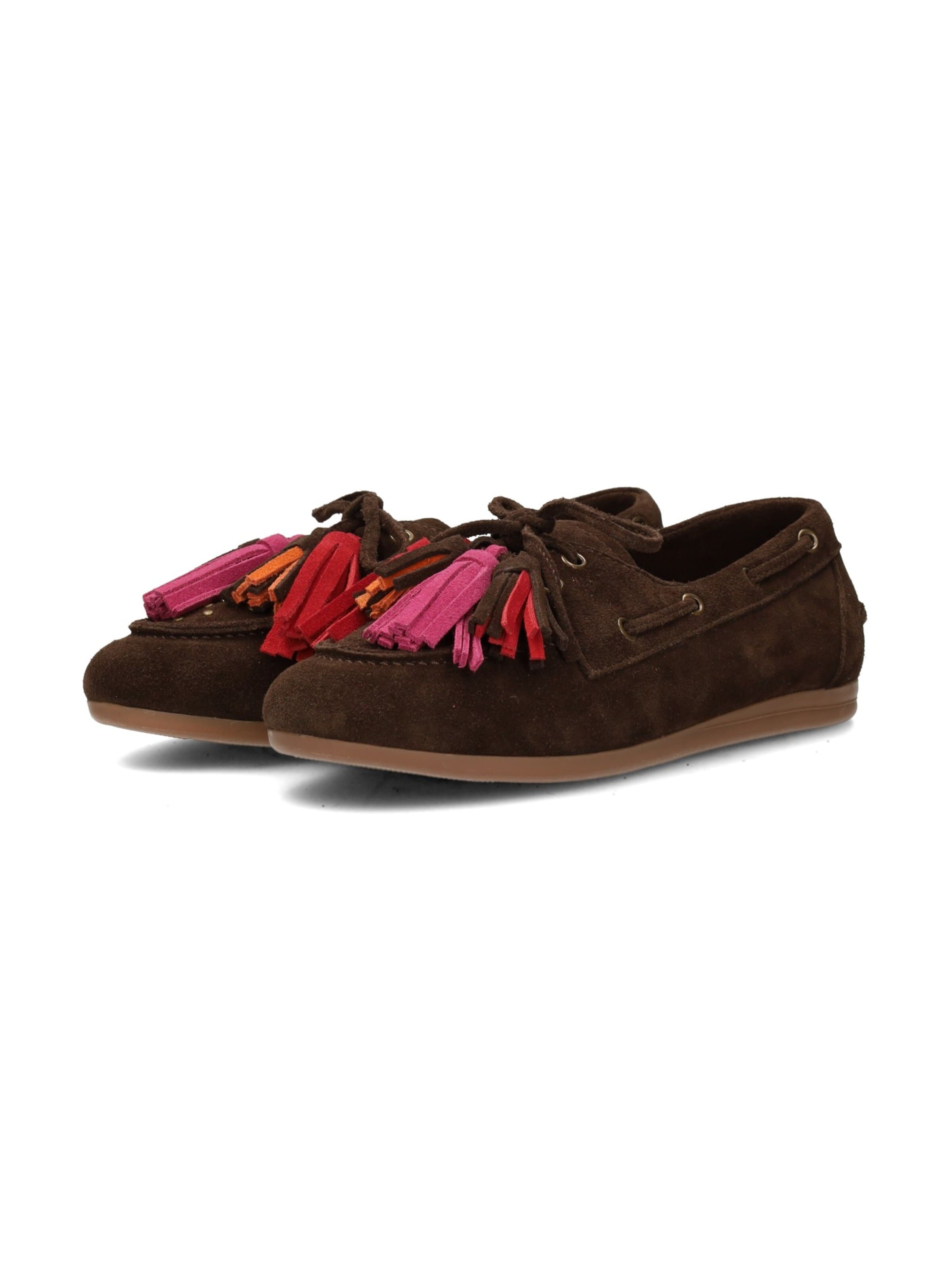 Poelman Instappers 'Poelman ANNE Damen Loafer' in Bruin
