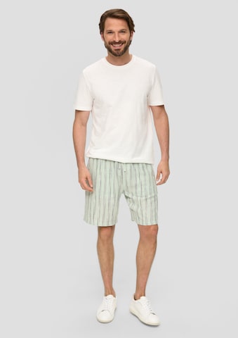 Wide Leg Pantalon s.Oliver en vert