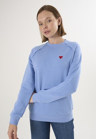 Sweat-shirt Felix Hardy en bleu : devant