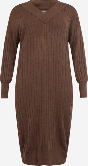 ONLY Carmakoma Gebreide jurk 'New Tessa' in de kleur Bruin, Productweergave