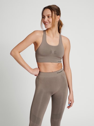 Hummel Bralette Sports bra in Grey: front