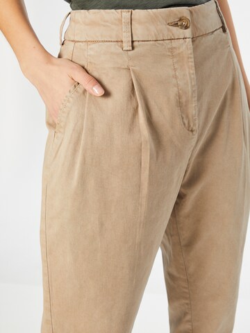 ESPRIT Tapered Bandplooibroek 'Modern' in Beige