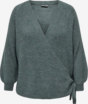 ONLY Carmakoma Sweater in Green: front