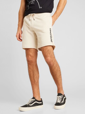 JACK & JONES Regular Pants 'GALE' in Beige: front