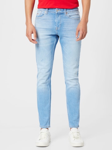 Tommy Jeans Slimfit Jeans 'AUSTIN' in Blauw: voorkant