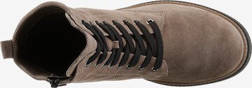 WALDLÄUFER Lace-Up Ankle Boots in Beige