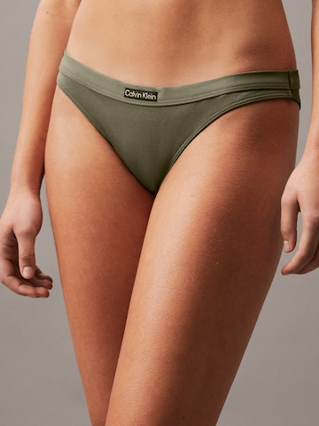 Calvin Klein Swimwear Bikini bottom in Green: front