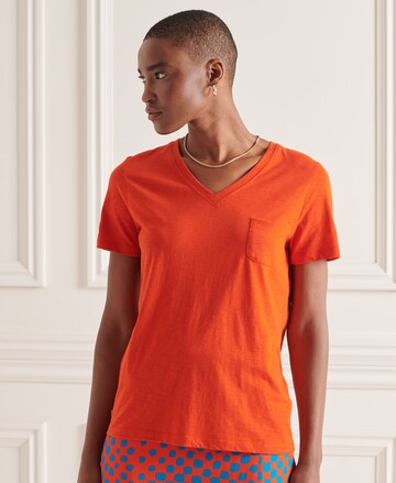 Superdry Shirt in Oranje: voorkant