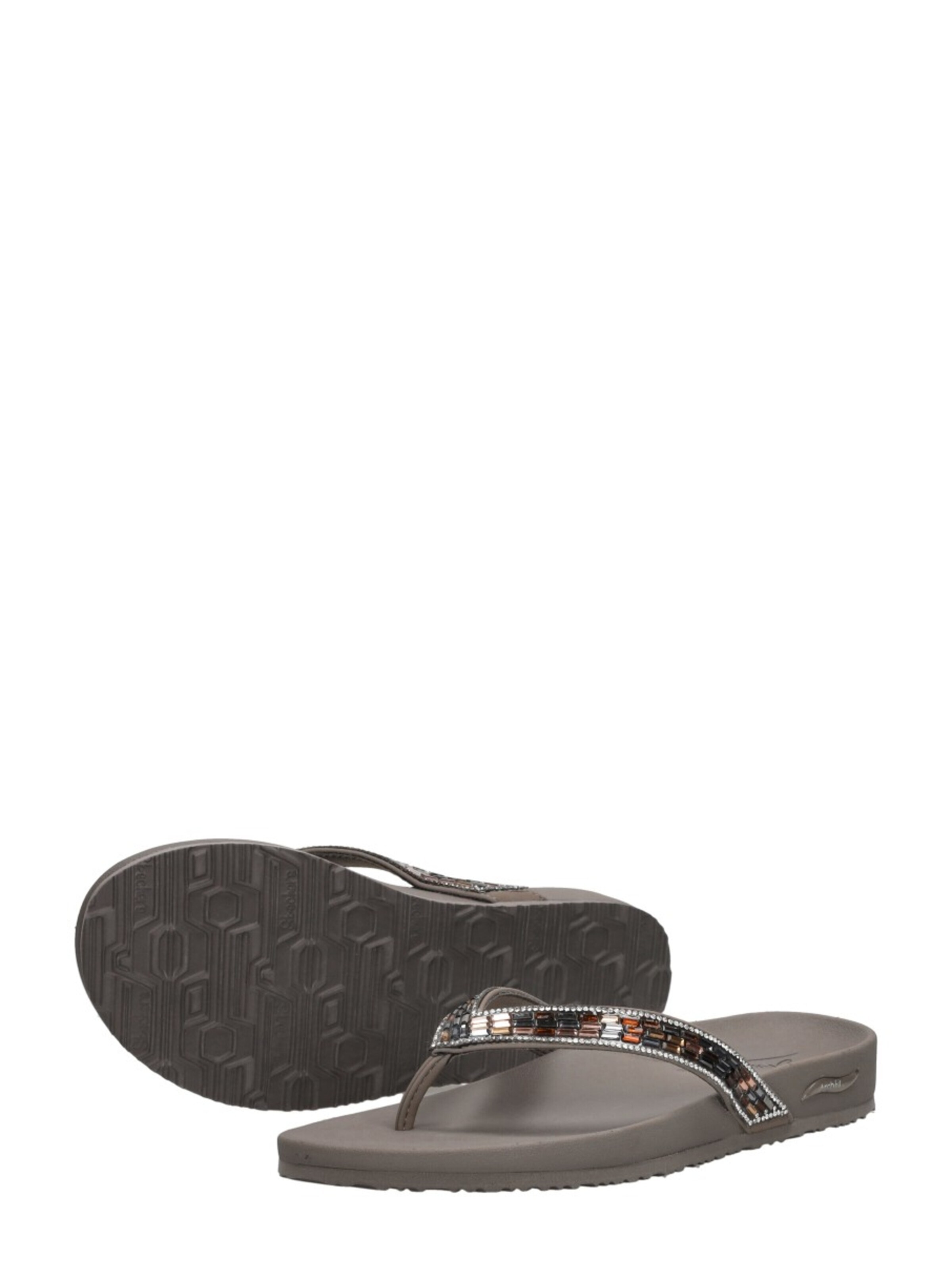 SKECHERS Teenslipper 'Arch Fit Meditation' in Grijs