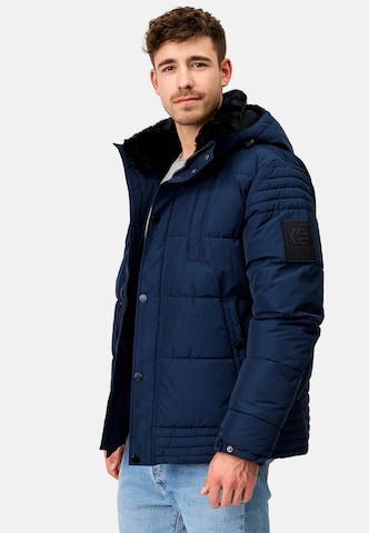 INDICODE JEANS Winterjas 'Blaise' in Blauw