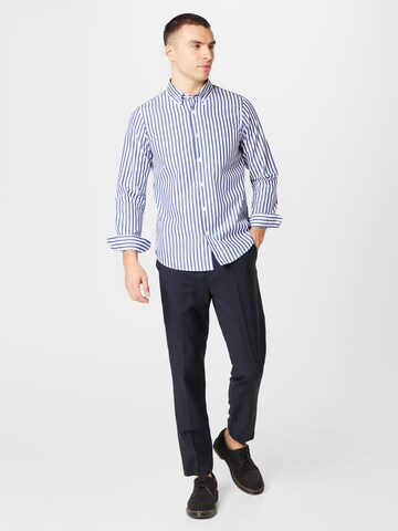 Harmony Paris Regular fit Button Up Shirt 'CELESTIN' in Blue