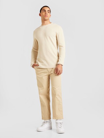 Calvin Klein Jeans Regular Trousers in Beige