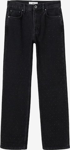 MANGO Regular Jeans in Schwarz: predná strana