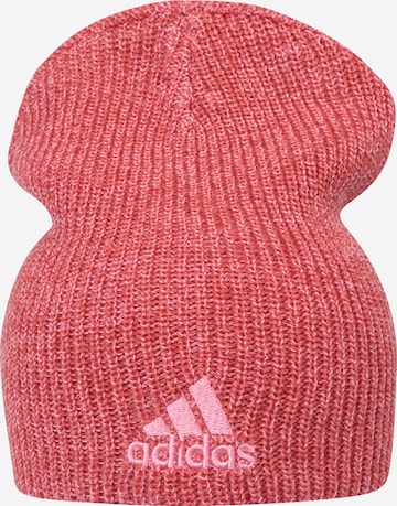 ADIDAS SPORTSWEAR - Gorros desportivos 'Mélange' em vermelho: frente