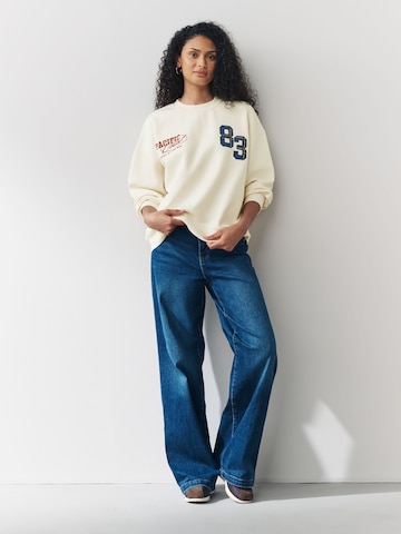 Next Sweatshirt 'San Francisco Sports City' in Beige