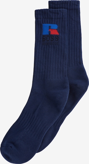 BOSS Casual Ponožky 'QS Russell Athletic' - kráľovská modrá / tmavomodrá / ohnivo červená / čierna, Produkt