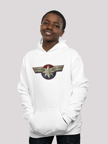 F4NT4STIC Sweatshirt 'Captain Marvel' in Wit: voorkant