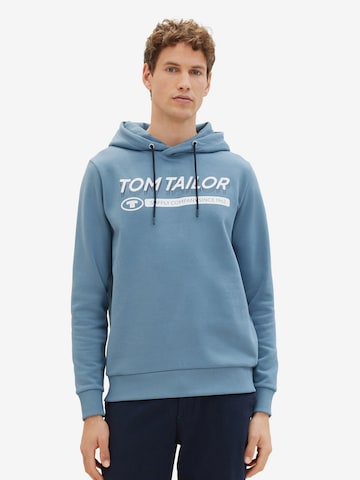 Sweat-shirt TOM TAILOR en bleu : devant