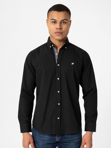Williot Regular fit Button Up Shirt 'Miranda' in Black: front