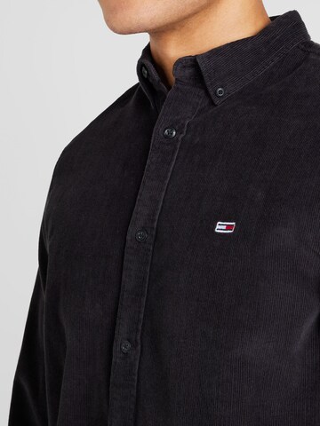 Tommy Jeans Regular Fit Hemd in Schwarz