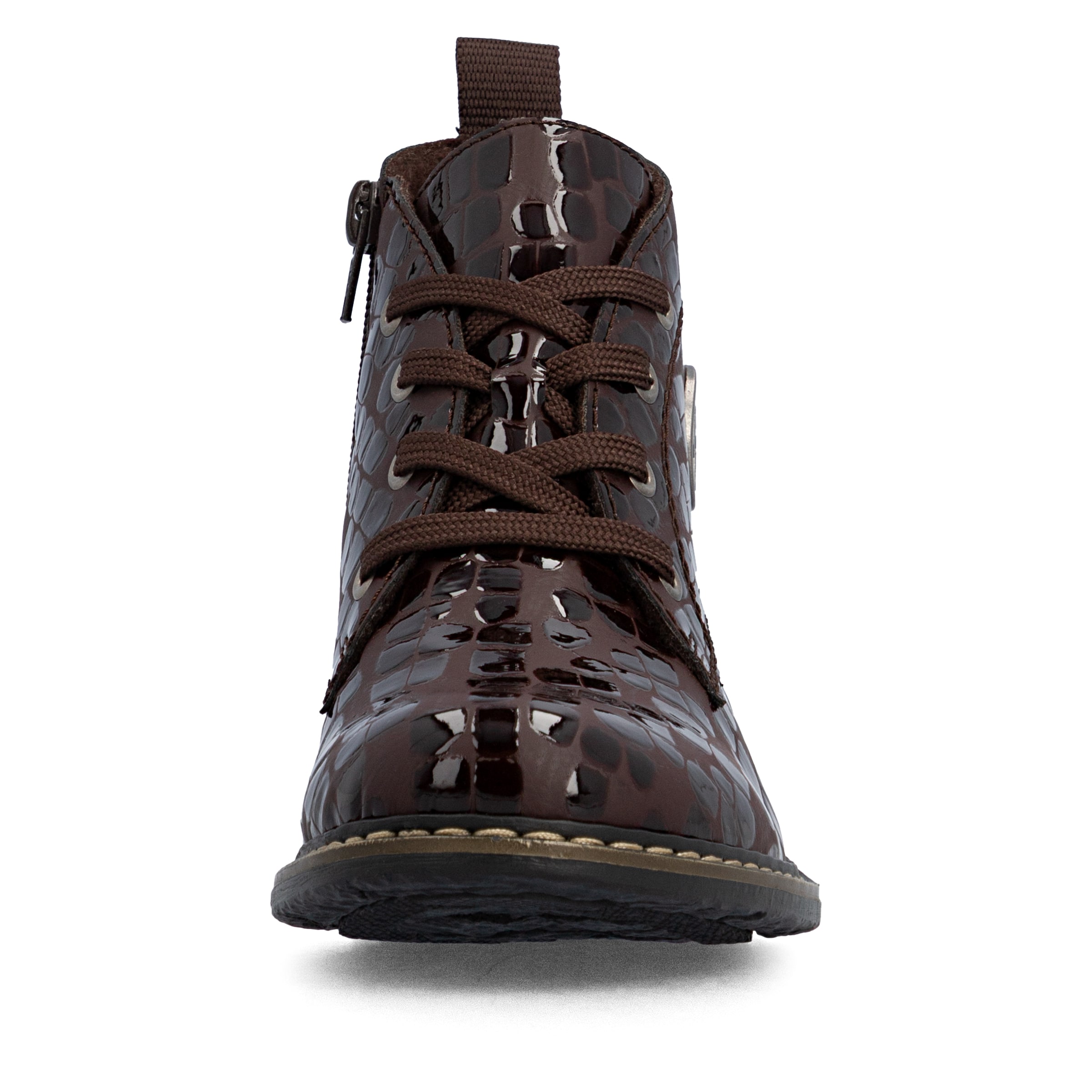 Bottes à lacets Rieker en marron