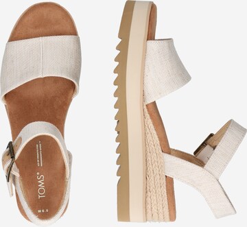 TOMS Sandalen met riem 'DIANA' in Beige