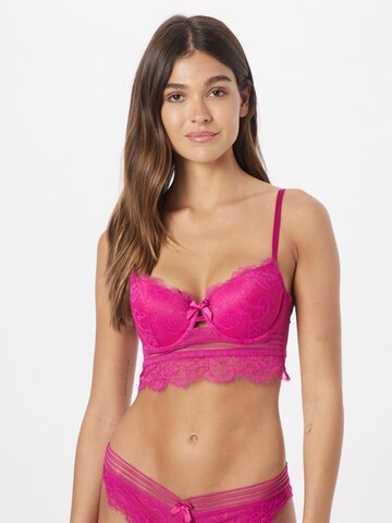 Bustier Soutien-gorge Hunkemöller en rose : devant