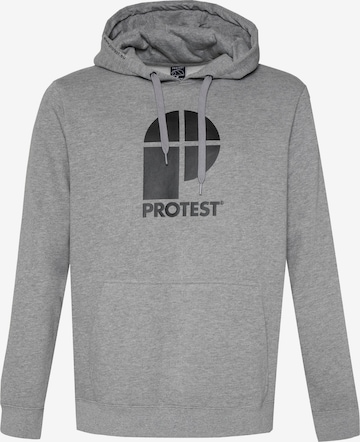 PROTEST Sweater 'CLASSIC LOGO HOODY' in Grey: front