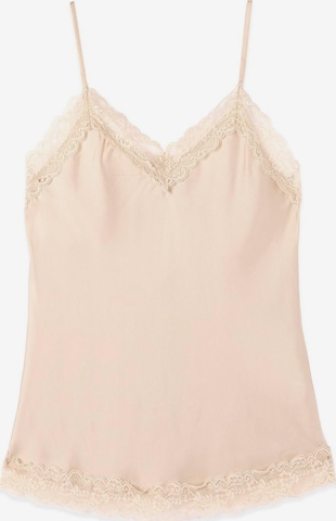 Camicia da donna di oltre in beige: frontale