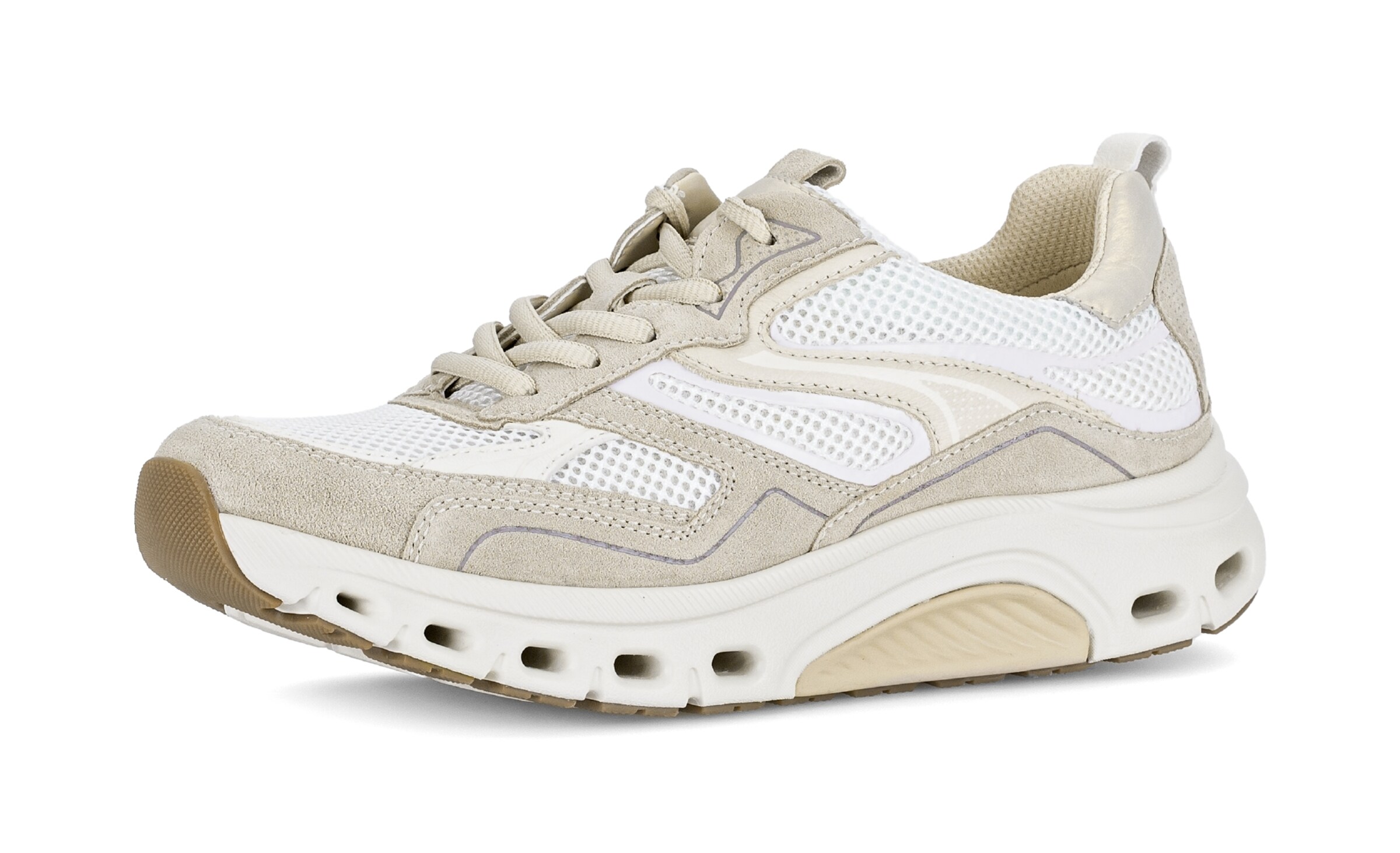 Gabor Rollingsoft Sneakers in Beige: front