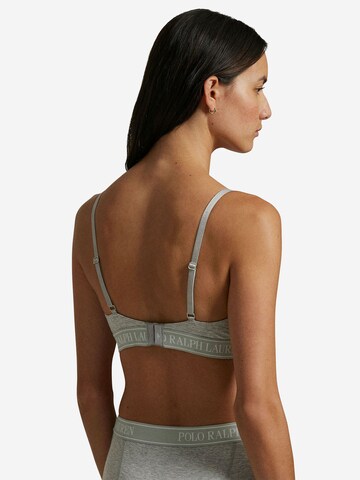 Polo Ralph Lauren Triangel Triangel-BH ' Polo Essentials ' in Grau