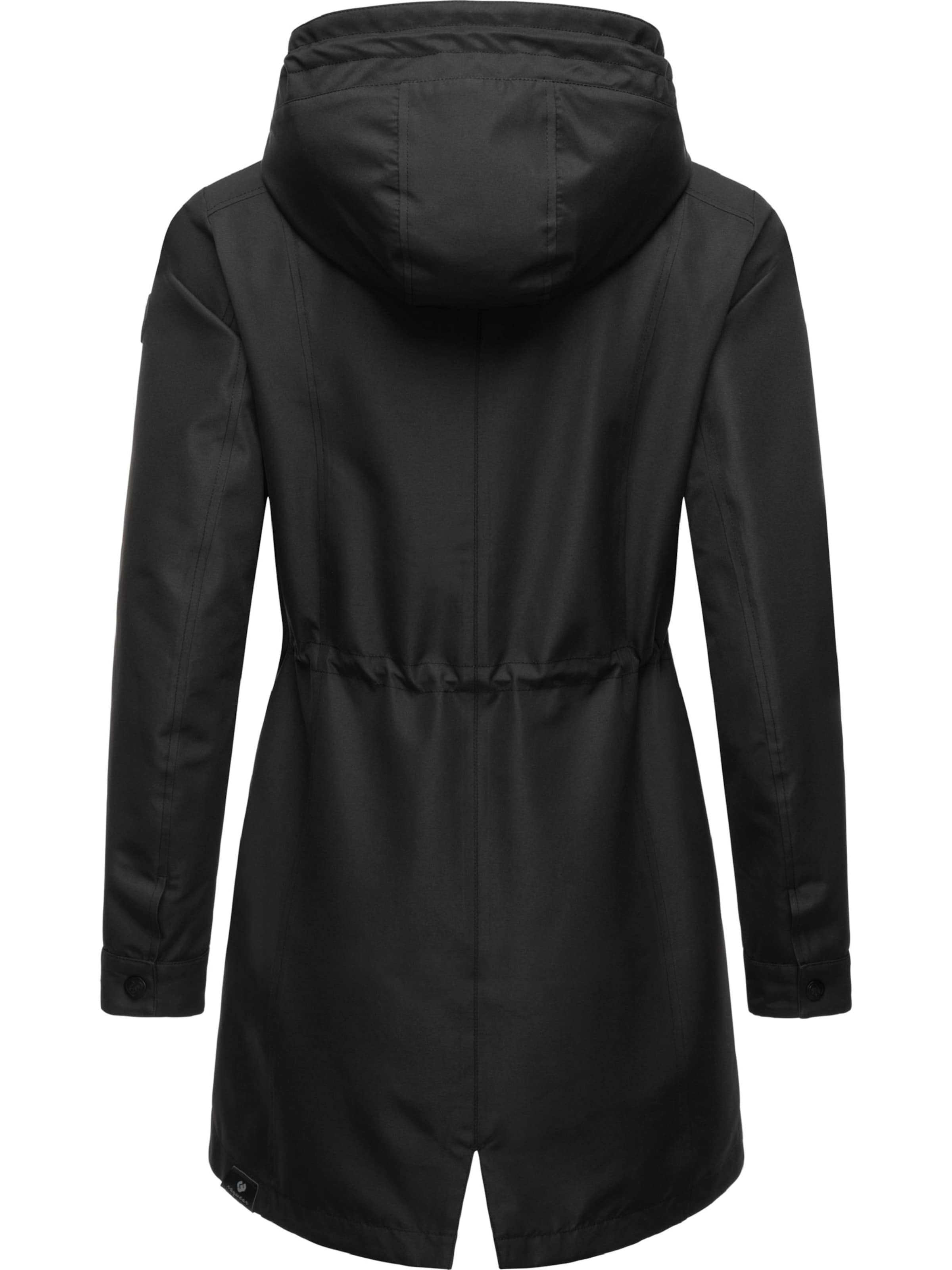 Ragwear Funkčný kabát 'Begonia' - Čierna