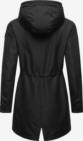 Ragwear Toiminnallinen pitkä takki 'Begonia' värissä musta