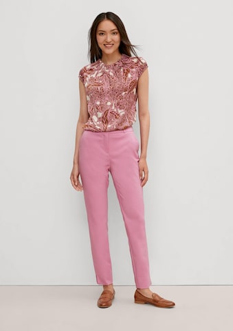 COMMA Slimfit Chinohose in Pink
