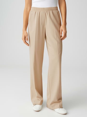 OPUS Loosefit Kalhoty 'Melane' – béžová: přední strana