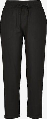 Urban Classics Regular Pants in Black: front