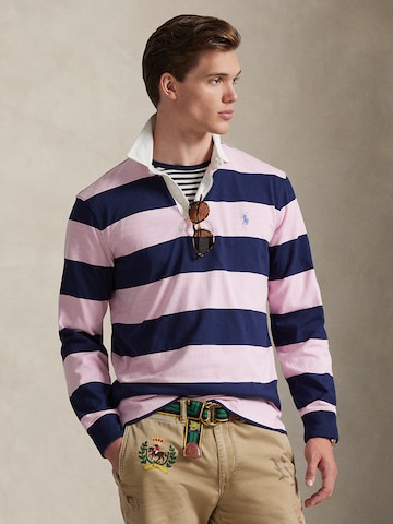 T-Shirt Polo Ralph Lauren en rose : devant