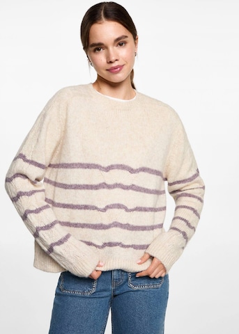 MANGO TEEN Sweater 'Marinero' in Beige: front