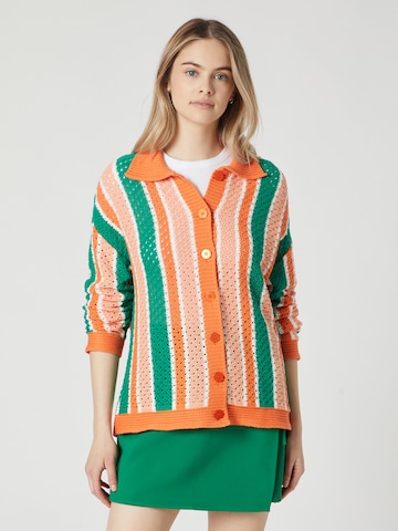 Guido Maria Kretschmer Women Knit Cardigan 'Marla' in Mixed colors: front