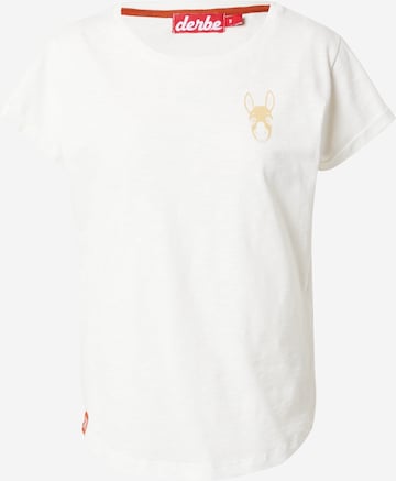 Derbe - Camisa 'Sweetdonkey' em branco: frente