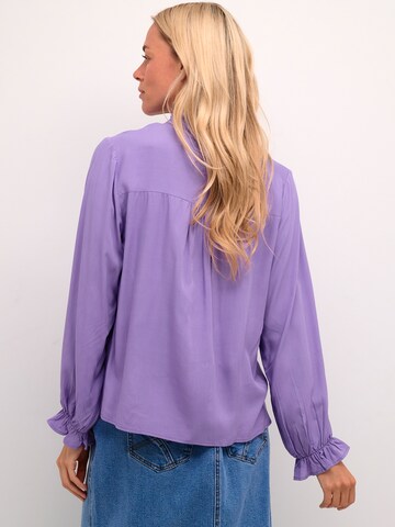 Cream Blouse 'Venea' in Purple