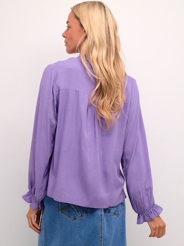 Cream Blouse 'Venea' in Purple