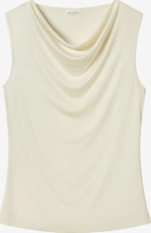 Top di Lilysilk in beige: frontale