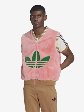 ADIDAS ORIGINALS - Chaleco 'Adicolor 70S Logo ' en rosa: frente