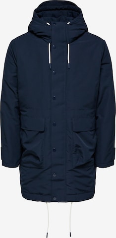 SELECTED HOMME Tussenparka 'Rodney' in Blauw: voorkant