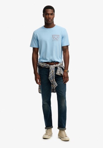 Superdry & Co Shirt 'Outdoors Mountain' in Blauw