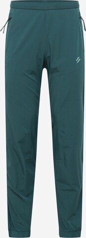 Superdry Tapered Sportbroek in Groen: voorkant