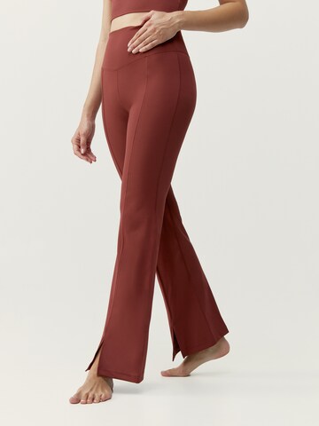 Born Living Yoga Flared Sports trousers 'Elin' in Red